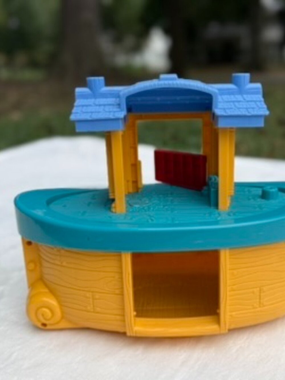 Fisher-Price Little People Noah’s Ark Boat Only, Yellow & Teal